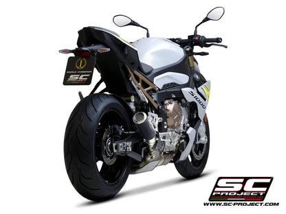 BMW S 1000 R (2025-2026) GP70-R Muffler, with Titanium end cap CR-T Muffler, with Titanium mesh on exit muffler
