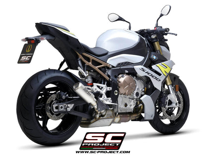 BMW S 1000 R (2021-2024) GP70-R Muffler, with Titanium end cap CR-T Muffler, with Titanium mesh on exit muffler