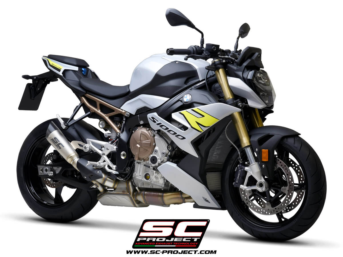 BMW S 1000 R (2025-2026) S1 Muffler, Titanium, with Carbon fiber end cap