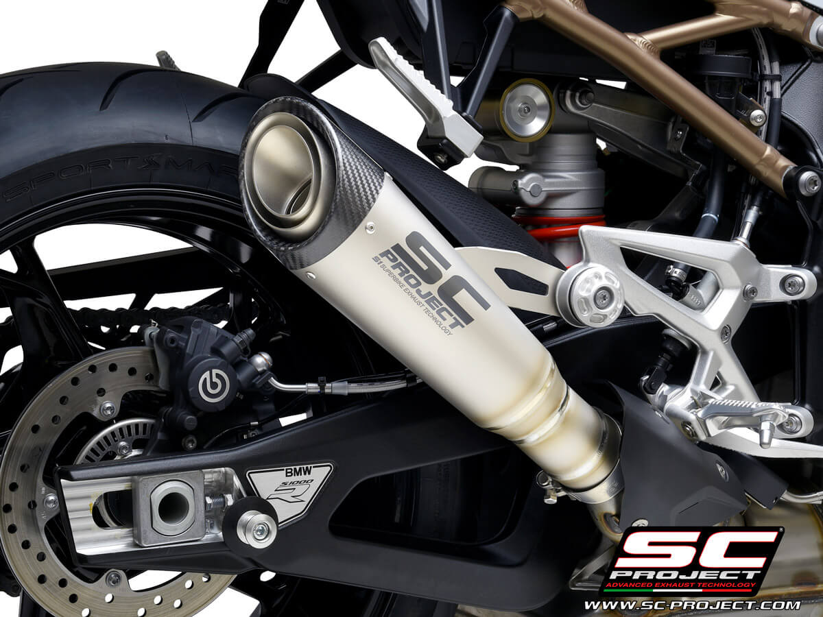BMW S 1000 R (2025-2026) S1 Muffler, Titanium, with Carbon fiber end cap