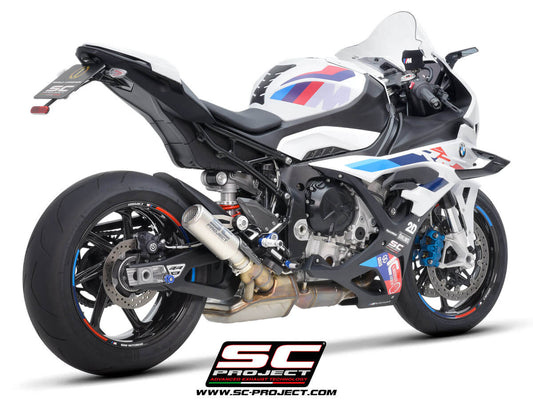 BMW S 1000 RR (2023-2024) CR-T titanium exhaust, with stoneguard grid