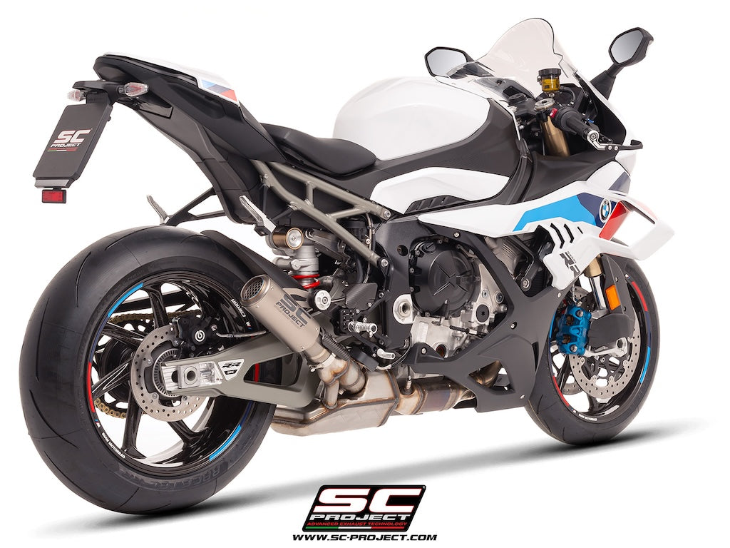 BMW S 1000 RR (2025-2026) CR-T titanium exhaust, with stoneguard grid