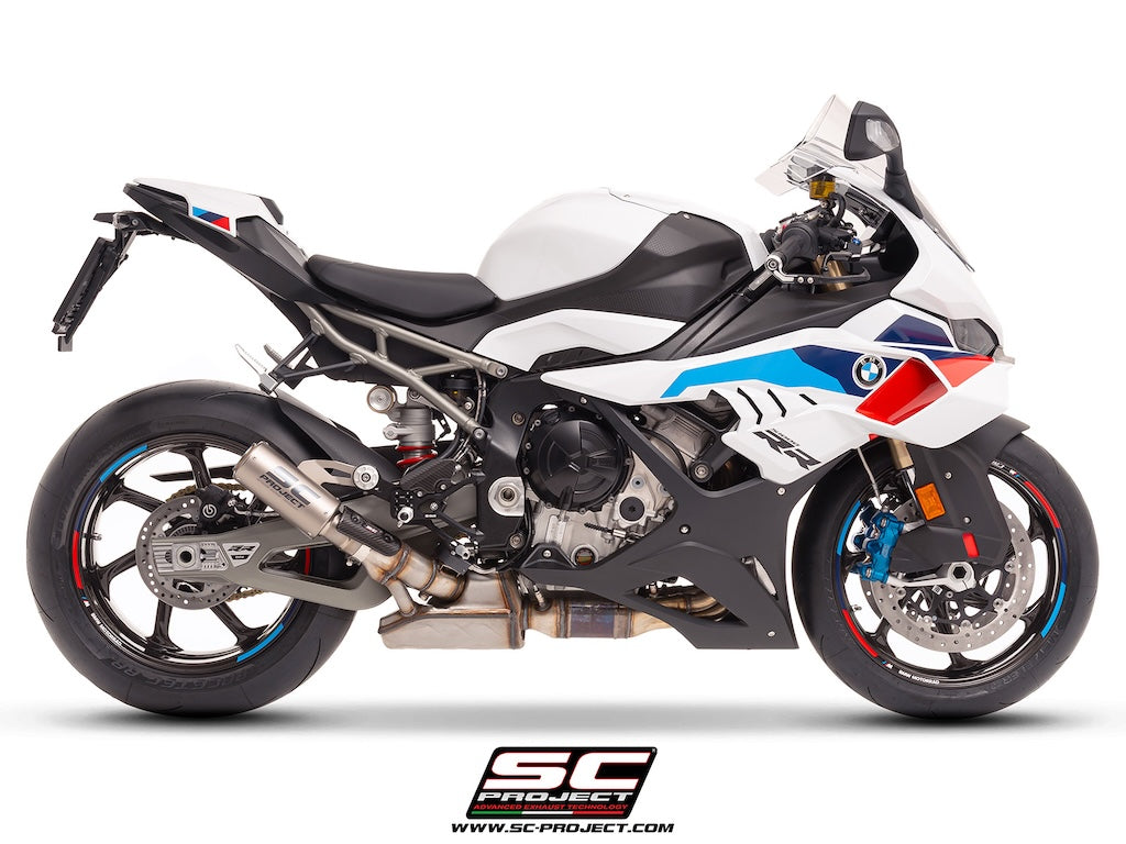 BMW S 1000 RR (2025-2026) CR-T titanium exhaust, with stoneguard grid
