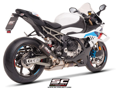 BMWS 1000 RR (2025-2026) CR-T carbon fibre exhaust, with stoneguard grid