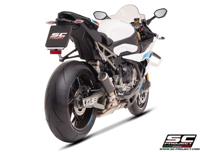 BMWS 1000 RR (2025-2026) CR-T carbon fibre exhaust, with stoneguard grid
