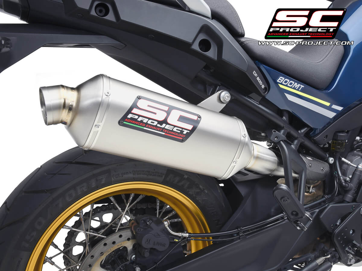 CFMOTO 800MT (2020 - 2025) Rally Raid Muffler, titanium