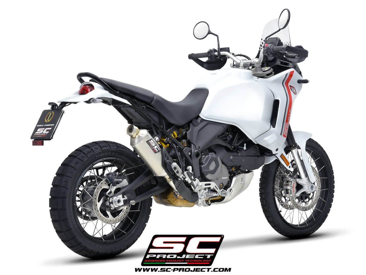 Ducati DESERTX (2022-2026) Rally Raid Muffler, titanium