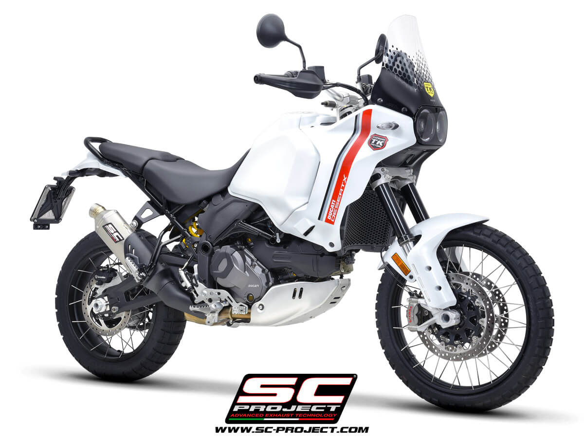 Ducati DESERTX (2022-2026) Rally Raid Muffler, titanium