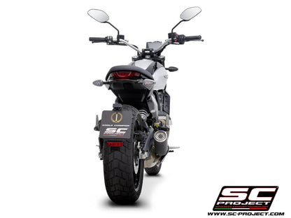 DUCATI SCRAMBLER 800 (2025-2026) CR-T carbon exhaust, with stoneguard grid