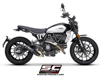 DUCATI SCRAMBLER 800 (2025-2026) CR-T carbon exhaust, with stoneguard grid