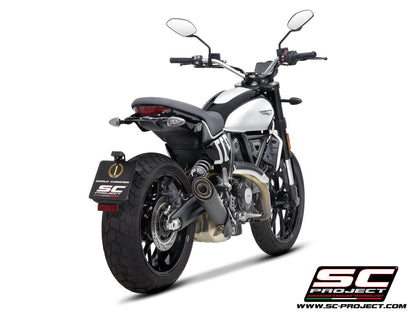 DUCATI SCRAMBLER 800 (2023) S1 titanium exhaust, matt black