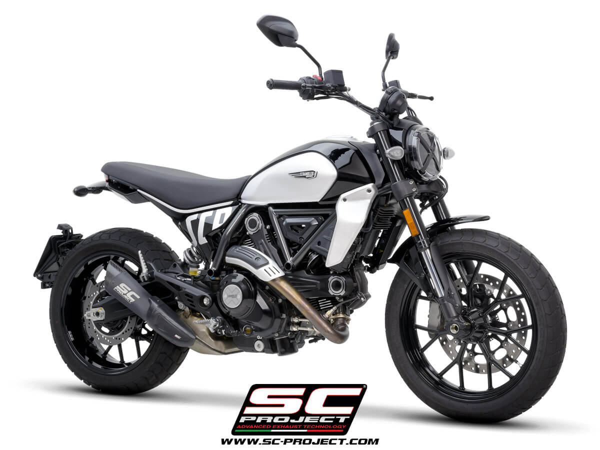 DUCATI SCRAMBLER 800 (2023) S1 titanium exhaust, matt black
