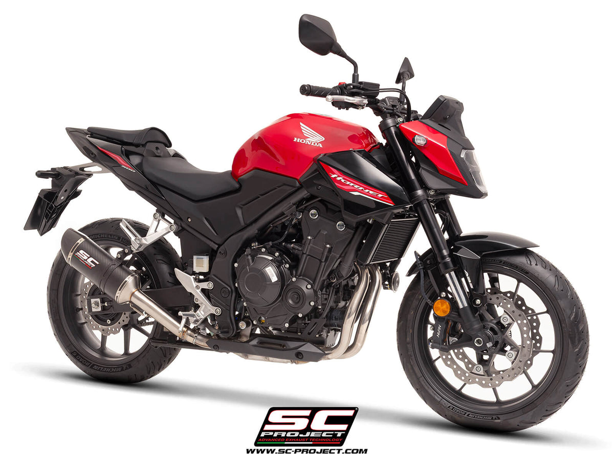 HONDA CB500 HORNET (2024-2026) Oval carbon exhaust