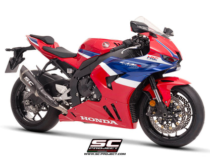 HONDA CBR1000RR-R (2024-2026) SC1-R (250mm) carbon fibre exhaust, with titanium exhaust valve