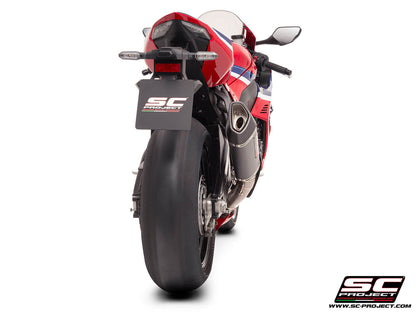 HONDA CBR1000RR-R (2024-2026) SC1-R (250mm) carbon fibre exhaust, with titanium exhaust valve