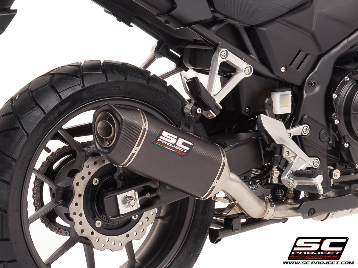 Honda NX500 (2024-2026) SC1-S carbon fibre exhaust