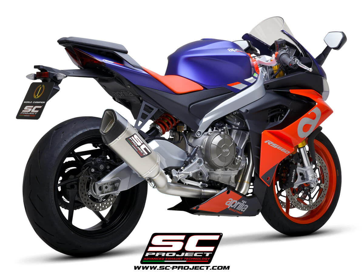 APRILIA RS 660 (2020 - 2024) Titanium Full Exhaust (2-1) with SC1-R Muffler