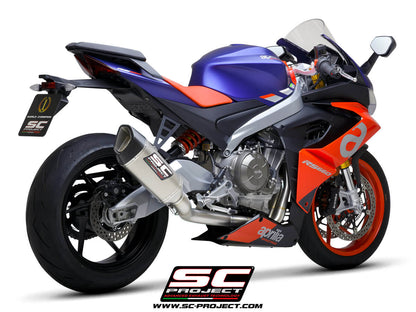 APRILIA RS 660 (2020 - 2024) Titanium Full Exhaust (2-1) with SC1-R Muffler