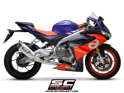 APRILIA RS 660 (2020 - 2024) Titanium Full Exhaust (2-1) with SC1-R Muffler