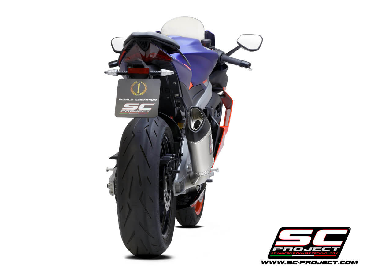 APRILIA RS 660 (2020 - 2024) Titanium Full Exhaust (2-1) with SC1-R Muffler