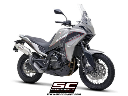 MOTO MORINI X-CAPE (2021 - 2024) Rally Raid titanium exhaust, high mount