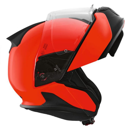 BMW System 7 carbon evo helmet neon red