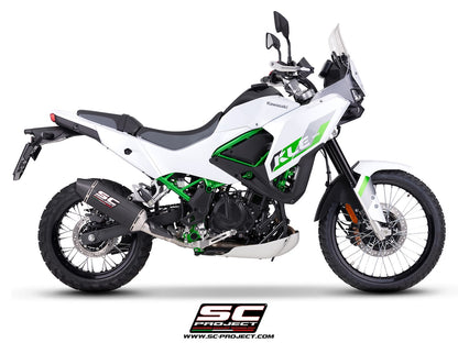 KAWASAKI KLE500 (2026) MX carbon fibre exhaust (dual positions mounting*)