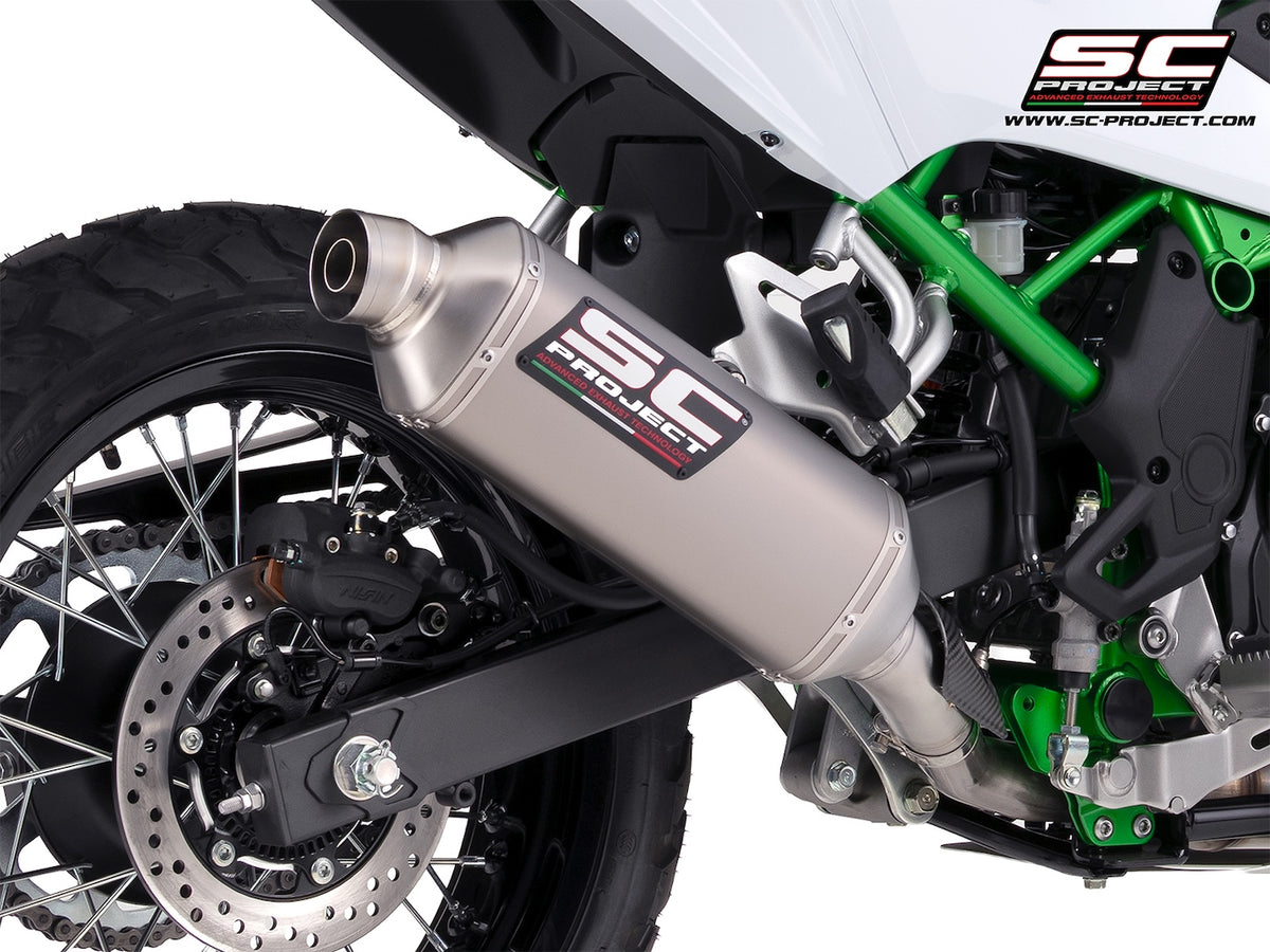 KAWASAKI KLE500 (2026) Rally Raid titanium exhaust (dual positions mounting*)