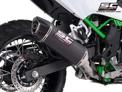 KAWASAKI KLE500 (2026) SC1-X carbon fibre exhaust (dual positions mounting*)