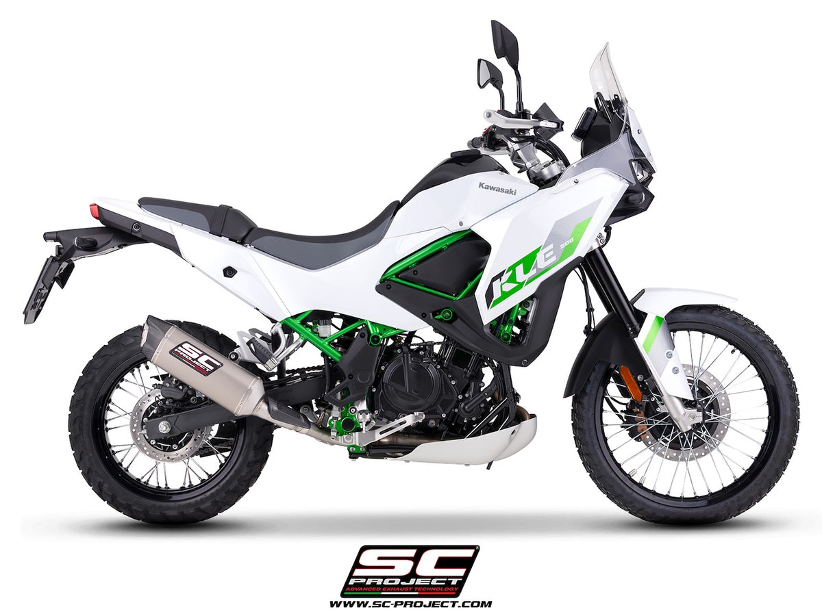 KAWASAKI KLE500 (2026) SC1-X titanium exhaust (dual positions mounting*)