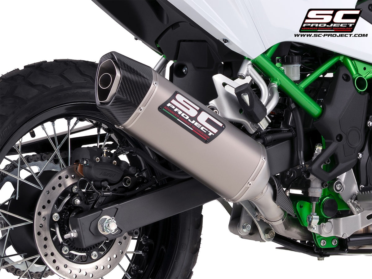 KAWASAKI KLE500 (2026) SC1-X titanium exhaust (dual positions mounting*)