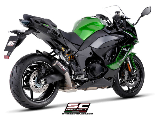 KAWASAKI Ninja 1100SX - SE (2025 - 2026) CR-T carbon fibre exhaust, with stoneguard grid