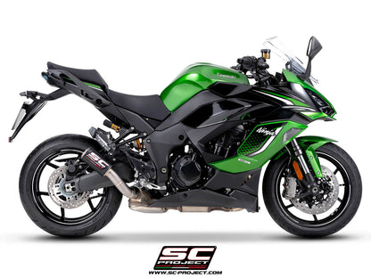 KAWASAKI Ninja 1100SX - SE (2025 - 2026) CR-T carbon fibre exhaust, with stoneguard grid