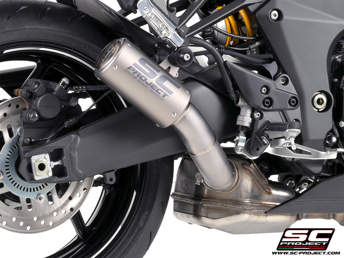 KAWASAKI Ninja 1100SX - SE (2025 - 2026) CR-T titanium exhaust, with stoneguard grid