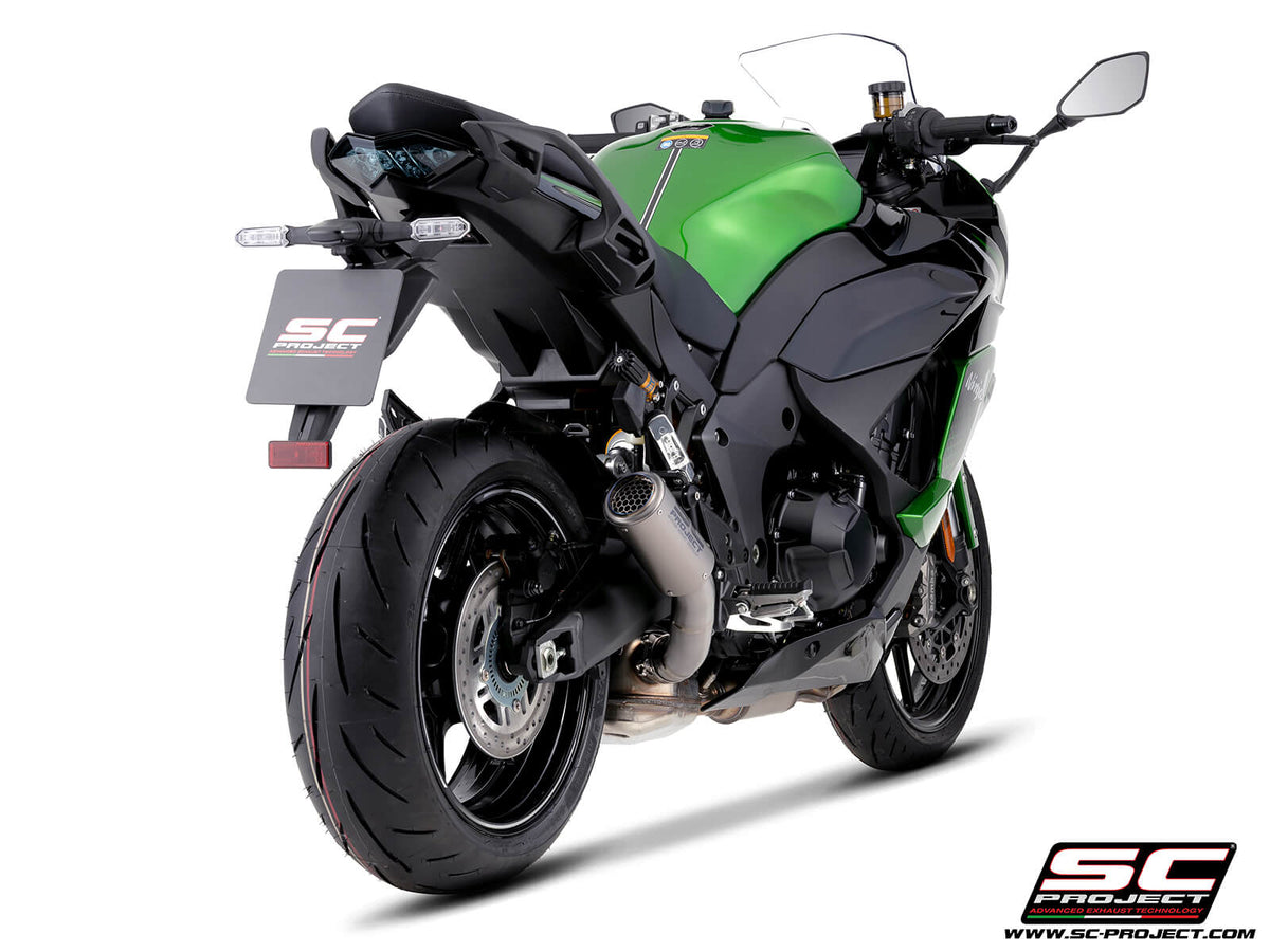 KAWASAKI Ninja 1100SX - SE (2025 - 2026) CR-T titanium exhaust, with stoneguard grid