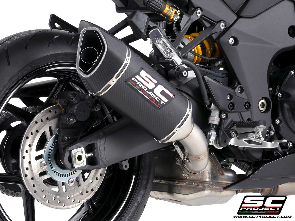 KAWASAKI Ninja 1100SX - SE (2025 - 2026) SC1-R carbon fibre exhaust (dual mounting for side case*)