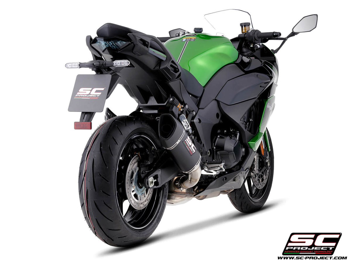 KAWASAKI Ninja 1100SX - SE (2025 - 2026) SC1-R carbon fibre exhaust (dual mounting for side case*)