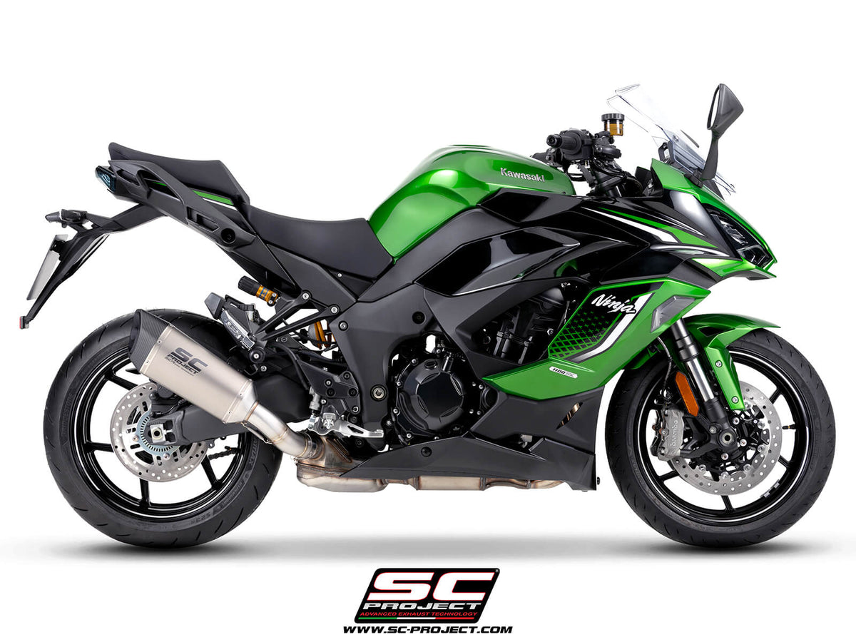 KAWASAKI Ninja 1100SX - SE (2025 - 2026) SC1-R titanium exhaust (dual mounting for side case*)