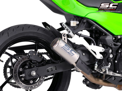 KAWASAKI NINJA 500 (2024 - 2026) CR-T titanium exhaust, with stoneguard grid