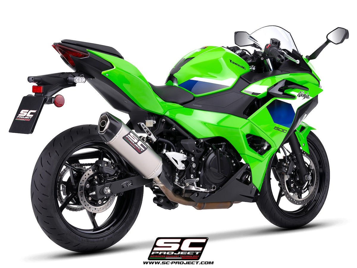 KAWASAKI NINJA 500 (2024 - 2026) SC1-X titanium exhaust