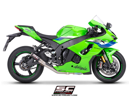 KAWASAKI NINJA ZX-10R - RR (2026) CR-T carbon fibre exhaust, with de-cat link pipe