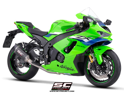 KAWASAKI NINJA ZX-10R - RR (2026) SC1-R carbon fibre exhaust, with de-cat link pipe, 250 mm