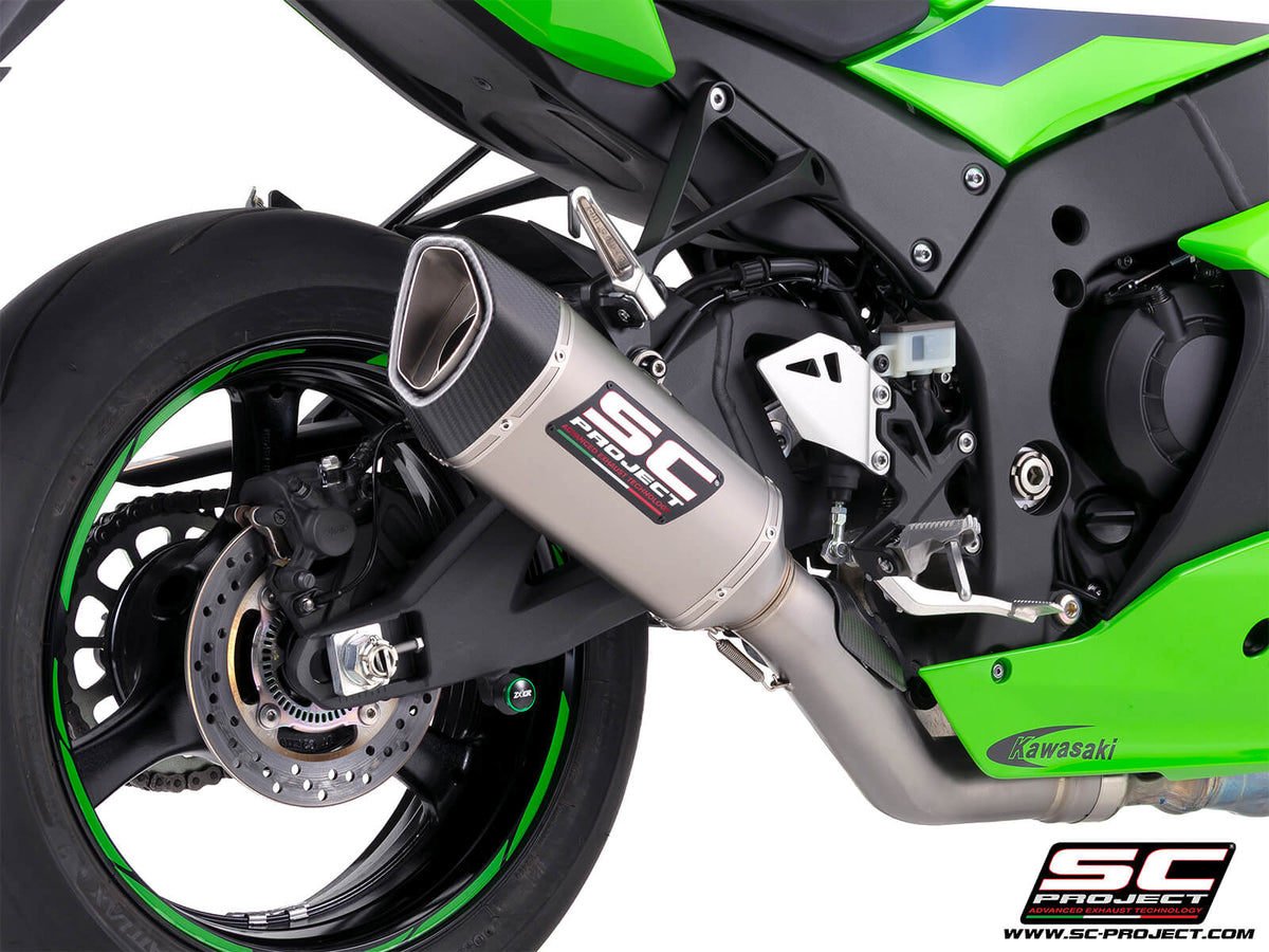 KAWASAKI NINJA ZX-10R - RR (2026) SC1-R titanium exhaust, with de-cat link pipe, 250 mm