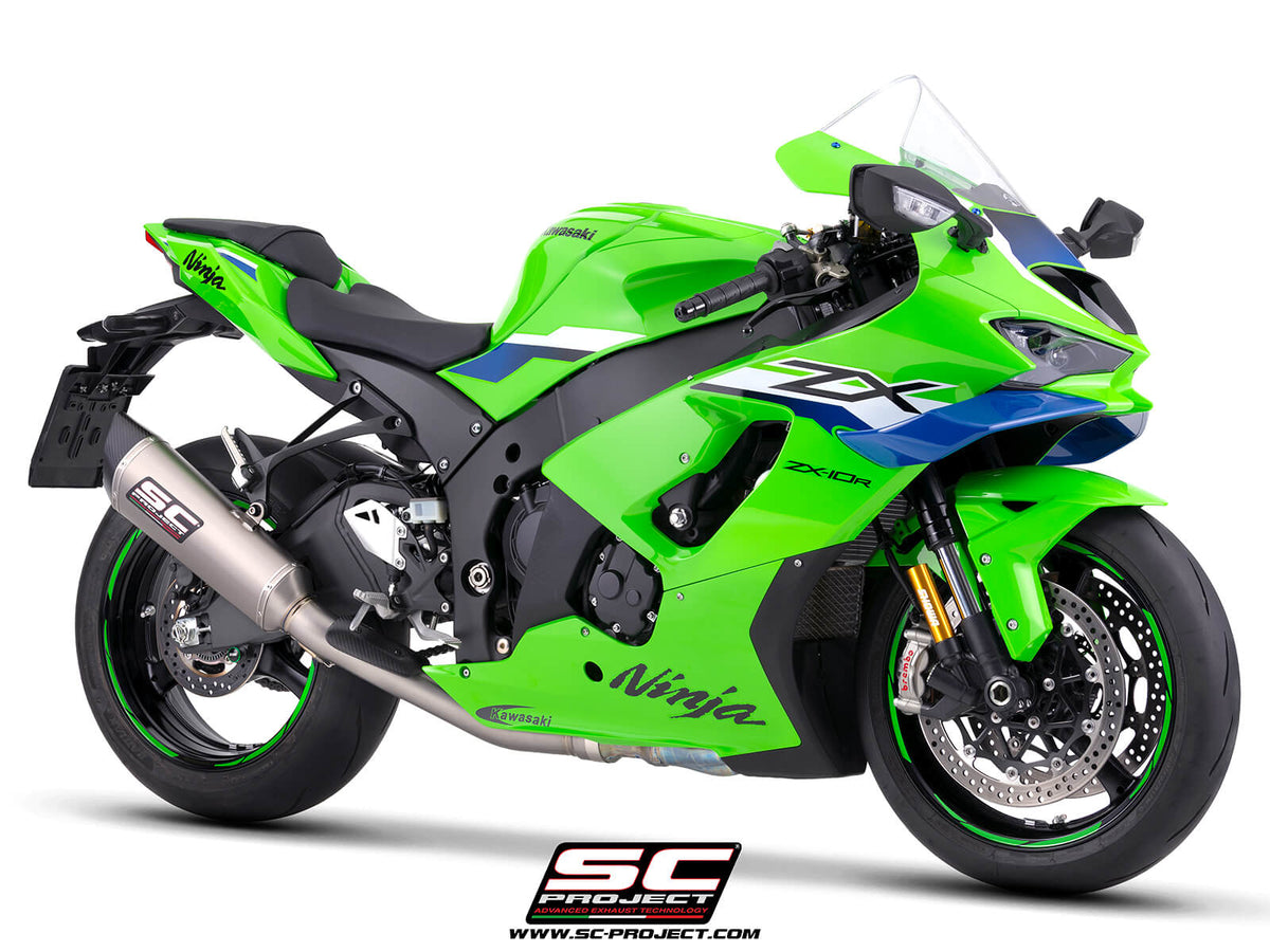 KAWASAKI NINJA ZX-10R - RR (2026) SC1-R titanium exhaust, with de-cat link pipe, 350 mm