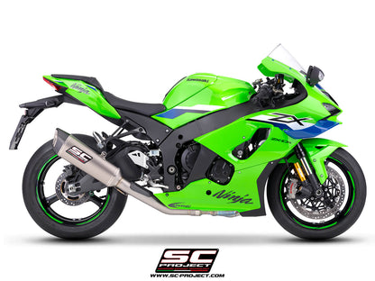 KAWASAKI NINJA ZX-10R - RR (2026) SC1-R titanium exhaust, with de-cat link pipe, 350 mm