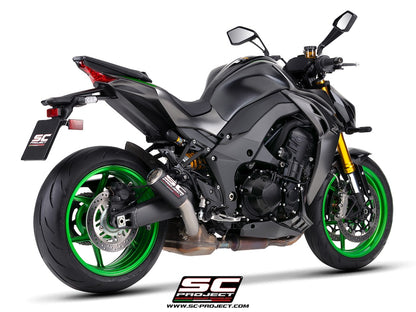 Kawasaki Z1100 - SE (2026) CR-T carbon fibre exhaust, with stoneguard grid