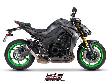 Kawasaki Z1100 - SE (2026) CR-T carbon fibre exhaust, with stoneguard grid