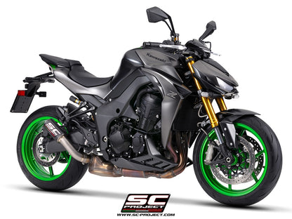 Kawasaki Z1100 - SE (2026) CR-T carbon fibre exhaust, with stoneguard grid