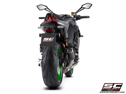 Kawasaki Z1100 - SE (2026) CR-T carbon fibre exhaust, with stoneguard grid