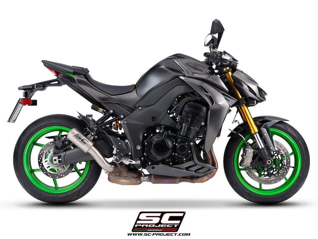 Kawasaki Z1100 - SE (2026) CR-T titanium exhaust, with stoneguard grid